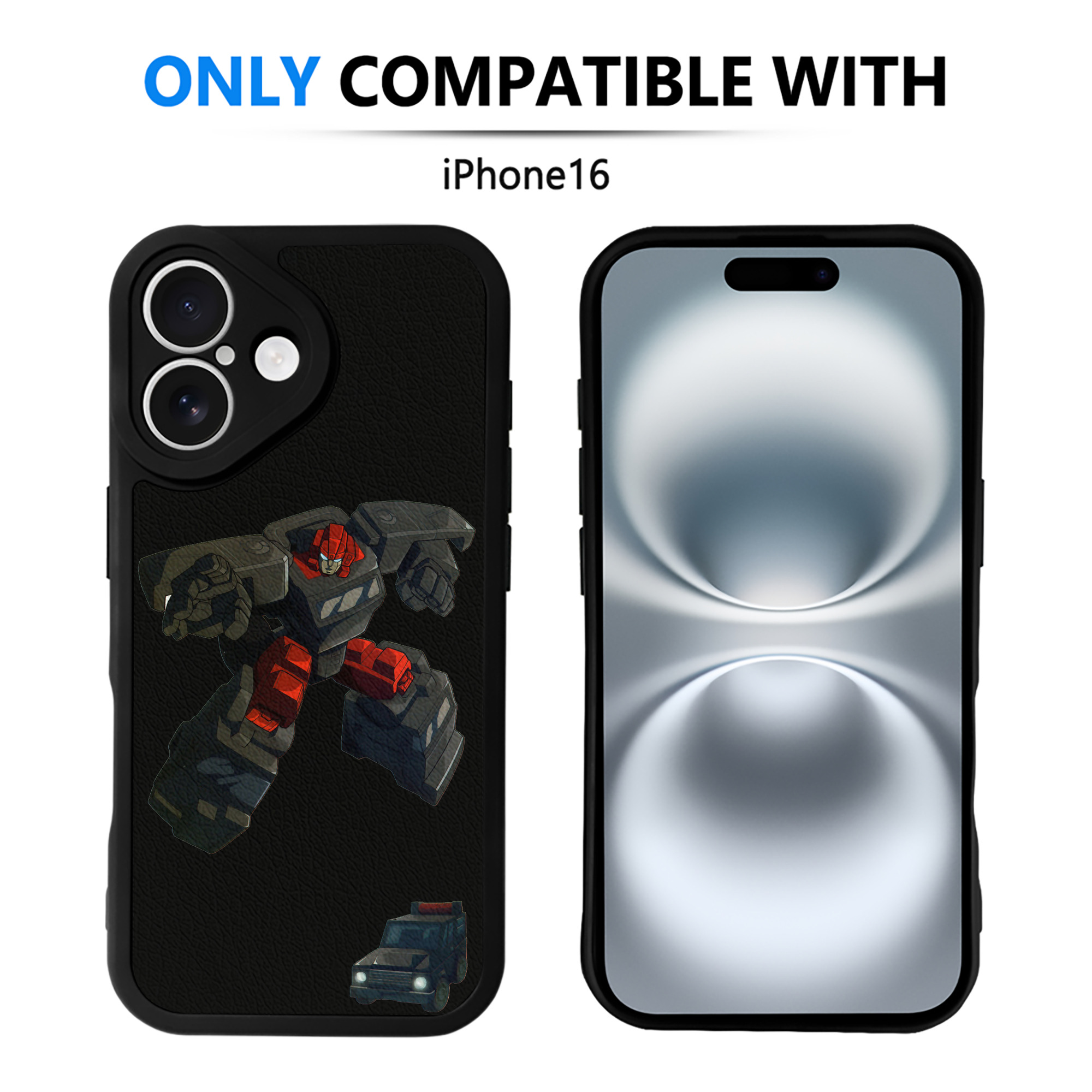 （画像用）  【iPhone 16シリーズ対応】シリコンスマホケース（レザー調） 材質：シリコン